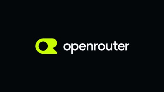 The image displays the OpenRouter logo, featuring a lime green stylized "O" icon alongside the brand name "openrouter" in white text on a black background. This relates to the post by identifying OpenRouter, the AI routing platform whose founder has connections to OpenSea co-founder status.