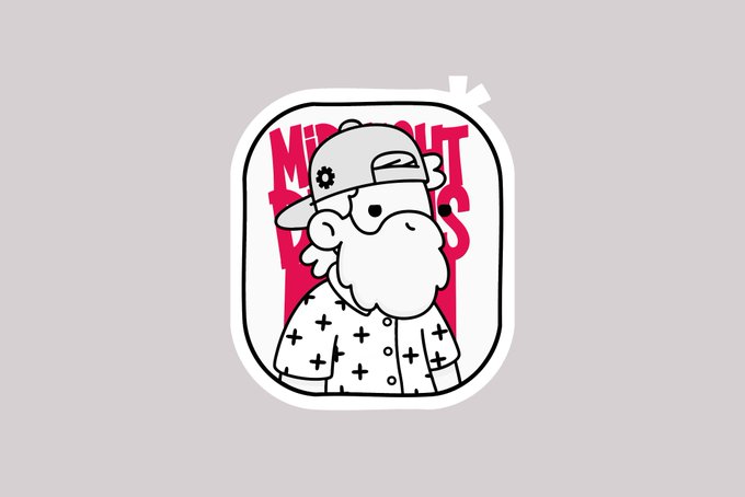 The image features a cartoon-style sticker of a bearded character wearing a cap with a flower logo, overlaid on the bold pink "MEMELAND" text. It relates to the post as a celebratory visual accompanying the announcement that the Memeland NFT collection has been fully restored, with buying, selling, and transferring functionalities back to normal.