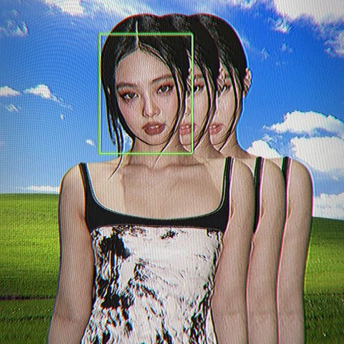 A woman with dark hair appears twice in an offset, glitchy duplicate effect against a classic Windows XP green hills and blue sky background, with a green bounding box framing her face. The meme humorously suggests the "RWA (Real World Asset) meta" has always been lurking in plain sight, using the duplicated image as a visual metaphor for how tokenization and RWA narratives have been quietly present "behind" mainstream crypto culture, mirroring the Robinhood CEO's claim that tokenization is an inevitable, overlooked supercycle reshaping finance.
