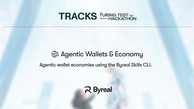 The image shows a banner for the Turing Test Hackathon, which is an event where people build wallets using the skills of others. The banner features a person's name and their wallet-native agents' name, indicating that this is a competition or challenge related to building wallet native agents. The post also mentions that the person has their name on it, suggesting they might be participating in the hackathon themselves.