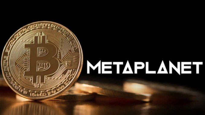 A gold Bitcoin coin is displayed prominently next to the "Metaplanet" logo in white text on a black background, visually representing the company's substantial Bitcoin holdings amid clarification that a recent 5,014 BTC transfer was a custody operation rather than a sale.
