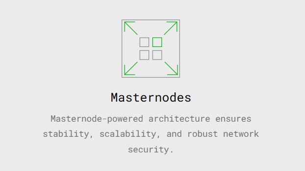 The image features a green icon depicting a grid of squares enclosed in corner brackets, labeled "Masternodes" with the description: "Masternode-powered architecture ensures stability, scalability, and robust network security." This visually reinforces the post's message about how Beldex's masternode infrastructure secures the network and supports decentralized, private interactions within the ecosystem, such as those facilitated through BChat.