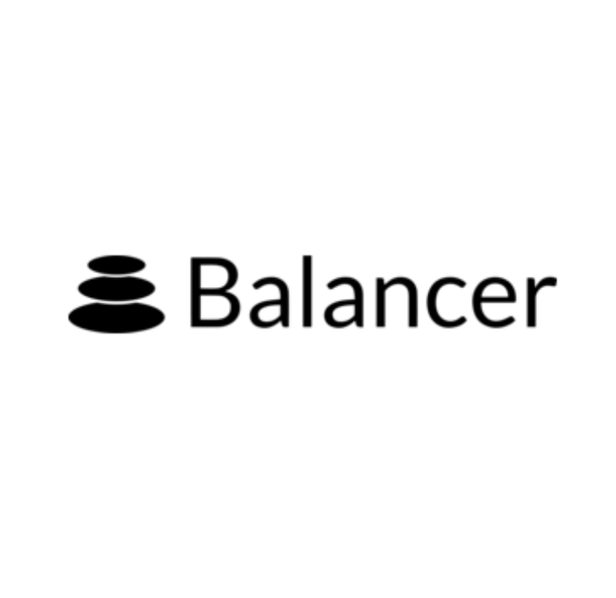 The image displays the Balancer logo, featuring a stacked stones icon next to the brand name "Balancer." This relates to the post announcing Balancer's proposal to wind down the protocol and distribute its treasury to $BAL token holders.