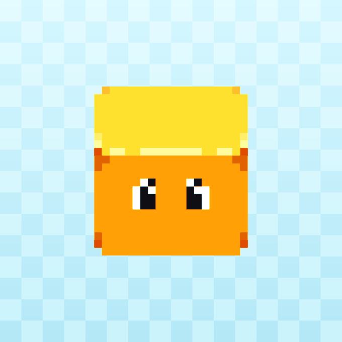 A pixel-art orange block character with a yellow top and expressive eyes is displayed against a light blue checkered background, representing one of the "Blupets" NFTs from the collection sweep.

The image shows a single Blupet NFT character, while the post describes a bulk purchase ("sweep") of 10 Blupets for 0.1271 ETH (~$201) by buyer 0xe76d...7e29, listing the IDs: #7670, #5965, #2503, #1243, #7643, #6469, #6625, #5845, #2792, and #5558.