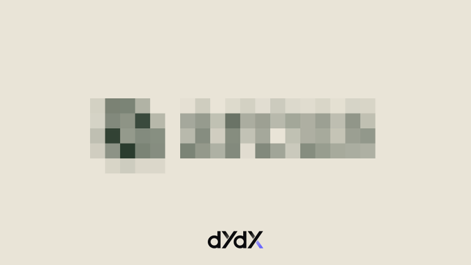 The image features a gray background with black text that reads "Real talk: what we're about to announce isn' t a feature update. It' s not a new market. It' s a new direction entirely. You've trusted us through every iteration of dYdX." The post is titled "DyDx" and it appears to be promoting an upcoming feature or update, possibly related to the social media platform.