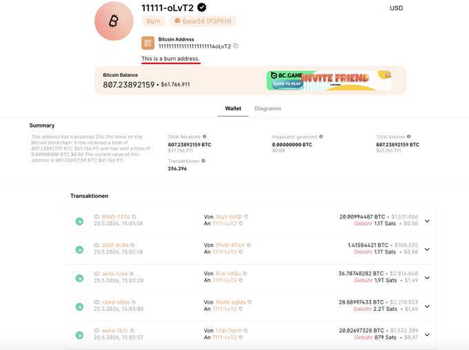 The image shows a screenshot of a website displaying information about Bitcoin transactions. The main focus of the image is a list of transactions, with one transaction being particularly interesting as it appears to be a gift sent to multiple Bitcoin holders. The total amount of Bitcoins involved in these transactions is approximately 107, and they are worth more than 8 million US dollars. The post suggests that someone might have sent this generous gift to all other Bitcoin holders out of goodwill or as part of a charitable act.