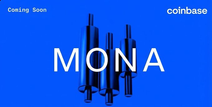 The image features a blue background with white text that reads "MONA Airdrop Alert - For the Real Ones Only The launch is almost here, and we'r dropping free $MONA tokens to our community. Want in? Here' s how: 1. Repost this & hit the Notify button 2. Follow us + tag friends who need to see this".