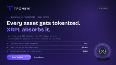 A screenshot of the TRESN website showing an XRPL tokenization interface highlighting that "Every asset gets tokenized. XRPL absorbs it," with statistics showing "22,673" transactions and "$10M" metrics. The image visually supports the post's claim about BlackRock's BUIDL tokenized fund infrastructure connecting with XRP Ledger through Securitize.