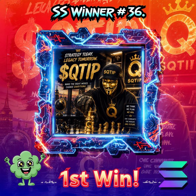 The image features a graphic with a person wearing an "Unicorn" mask standing next to a chessboard that reads "SS Winner 36". Below, there's a message saying "1st Win! Congrats to @yourExkid Winner Requirements: 1. Follow @yourExkid 2. Like, Repost, & Comment 3. Have some original content on your page (read pinned post) Every 2 times you win, you also win $50 in $SOL". The person's mask and the chessboard create a playful and fun atmosphere related to the contest being won by the individual in the mask.