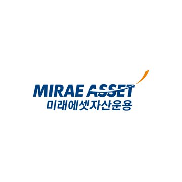 The image displays the Mirae Asset logo, featuring the company's name in English and Korean (미래에셋자산운용) in blue text with a distinctive orange swoosh. This branding corresponds to the news that Mirae Asset Group, South Korea's massive financial firm, has acquired Korbit, the country's oldest cryptocurrency exchange.