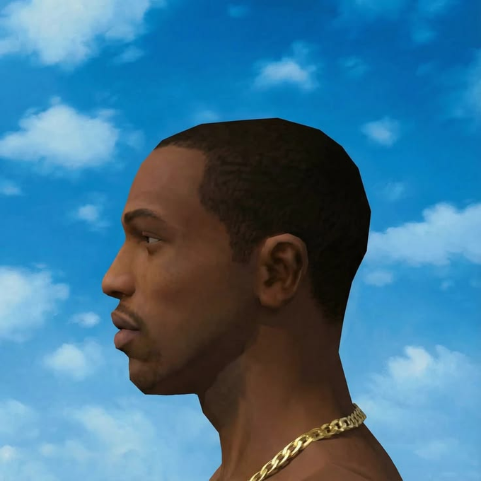 A profile view of a 3D-rendered man wearing a gold chain against a blue sky background, serving as a visual metaphor for "diamond hands" or holding through volatility. The image complements the post's cautionary message about illiquid memecoins, where early holders with massive unrealized profits could dump on retail investors when only $3M in liquidity exists to absorb $40M in potential exits.
