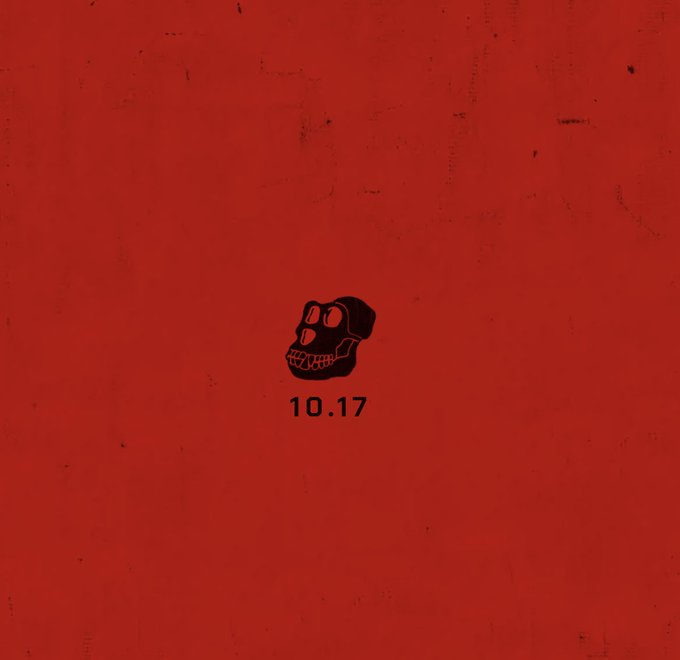 A red background with a black skull logo and the date "10.17" displayed in the center.