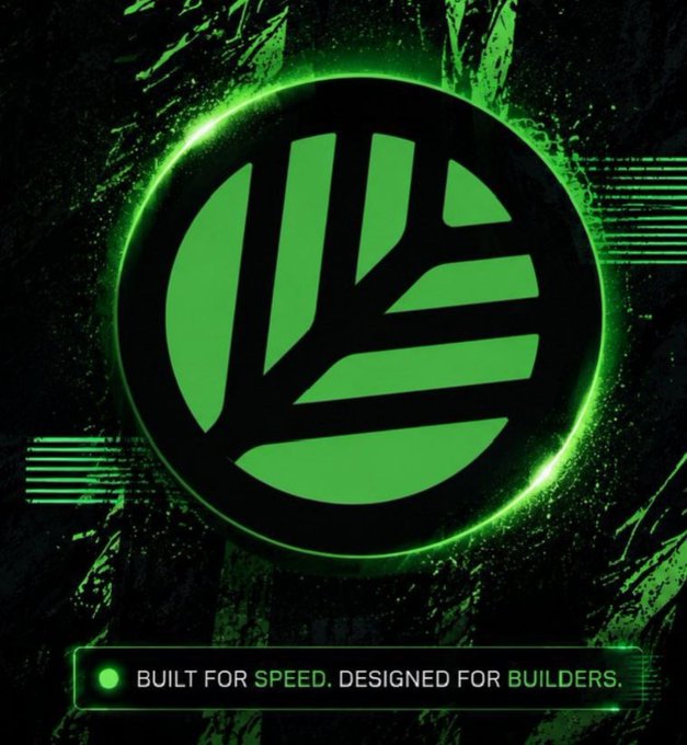A green and black logo graphic featuring a stylized tree inside a circle, with the tagline 'BUILT FOR SPEED. DESIGNED FOR BUILDERS.' displayed at the bottom.
