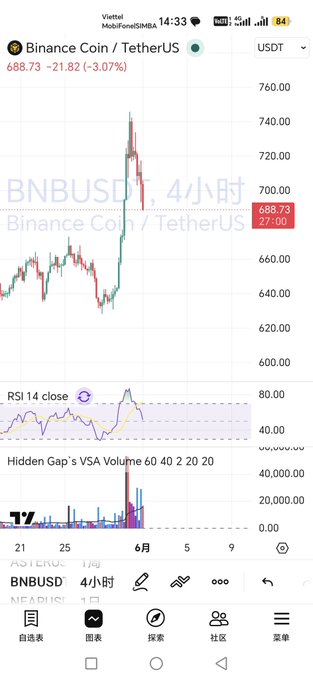 乐类阿拉丝日市车鲁政府顯示(bnb),BNBUSD(?)音第1,BNBUSD(?:s)