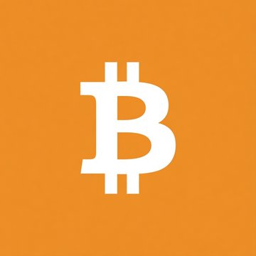 The image displays the Bitcoin logo—a stylized white "B" with two vertical strokes—on a solid orange background. It relates to the post by visually representing Bitcoin, the cryptocurrency Michael Saylor is referencing in his quote about strategic holding and selling.