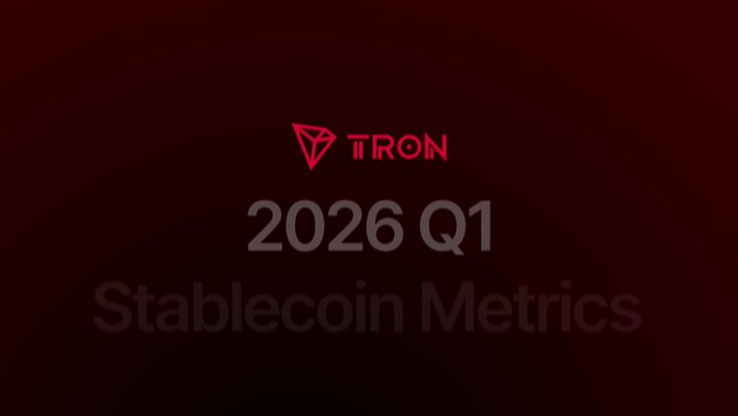 The image features a banner with red text, including "TRON" and "2026 Q1 Stablecoin Metrics", which suggests that there might be some information or data related to stablecoins and blockchain integration. The focus of this content is on the importance of cross-chain ecosystem connectivity for TRON adoption in the future.