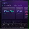 The screenshot shows a trading dashboard displaying "$388,000" and "$781" along with ticker symbols, likely representing individual or cumulative trading activity that contributes to the "$238,000 in TOTAL trading volume" mentioned in the post. The metrics and volume figures suggest the image is evidence supporting the claim of significant monthly trading performance.