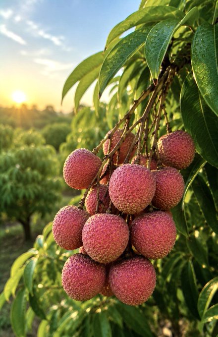 A cluster of ripe, red lychees hangs from a leafy branch, bathed in the warm golden light of a sunrise over a lush orchard.

The image doesn't directly relate to the post about blockchain validator consensus; rather, it serves as a serene, organic visual metaphor for the idea of many individual items coming together in a unified cluster—much like distributed validators collectively forming a final agreement.