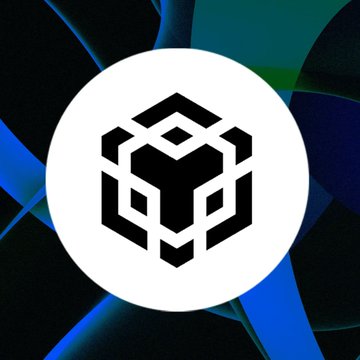 The image shows a white hexagonal logo on a dark blue and black background, appearing to be a branding icon. The accompanying post about BNB Chain pursuing legal action against a former employee who allegedly used a tutorial wallet's seed phrase to launch the ASTEROID memecoin suggests this logo may represent the ASTEROID token or a related crypto project connected to the scandal.
