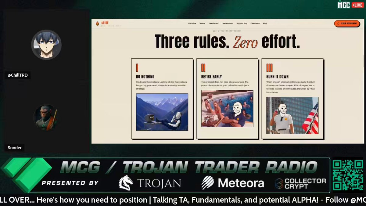 The image contains a screenshot of a website called "McG" that appears to be a trading platform for meteorites and other collector's items. Below the screenshot, there is a text box with information about the website and its features, as well as logos from different cryptocurrency exchanges. The image also includes two thumbs up symbols indicating positive feedback or approval towards the content displayed on the website.