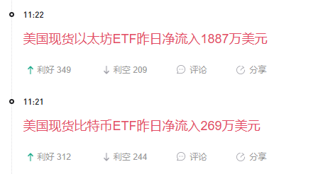 The image depicts a post with Chinese characters, including some in an oriental script. The text appears to be in a foreign language, possibly Chinese or another Asian script, as the post is titled "11.22" instead of a common English or English-language title like "Etft.1887". This could suggest that the image has been posted on a social media platform with an Asian audience. The phrase "币圈行情这么可怜吗? 买入个几百万美金都能成为快迅？ $BTC 倒是表现的更好了" is also present in the post, which could provide a link to another webpage or interesting information.