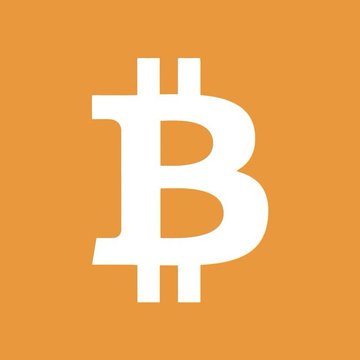 The image features the Bitcoin logo—a white "₿" symbol on an orange background—which visually represents the BTC cryptocurrency mentioned in the post about BlackRock's $136,510,000 Bitcoin purchase.