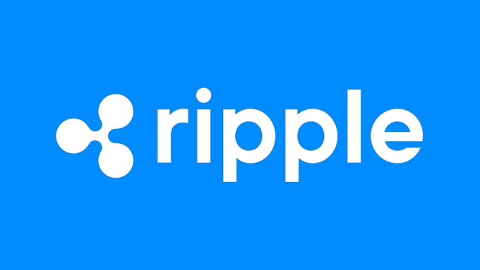 A blue logo for 'ripple' featuring a white three-pronged symbol beside the company name.