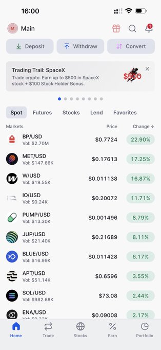 The image shows a phone screen displaying information about trading platforms, including Bitcoin and Robinhood. The phone's display features various options for trading, such as Bitcoin and stock trading. The screen also displays the time of day, which appears to be around 9:00 am.